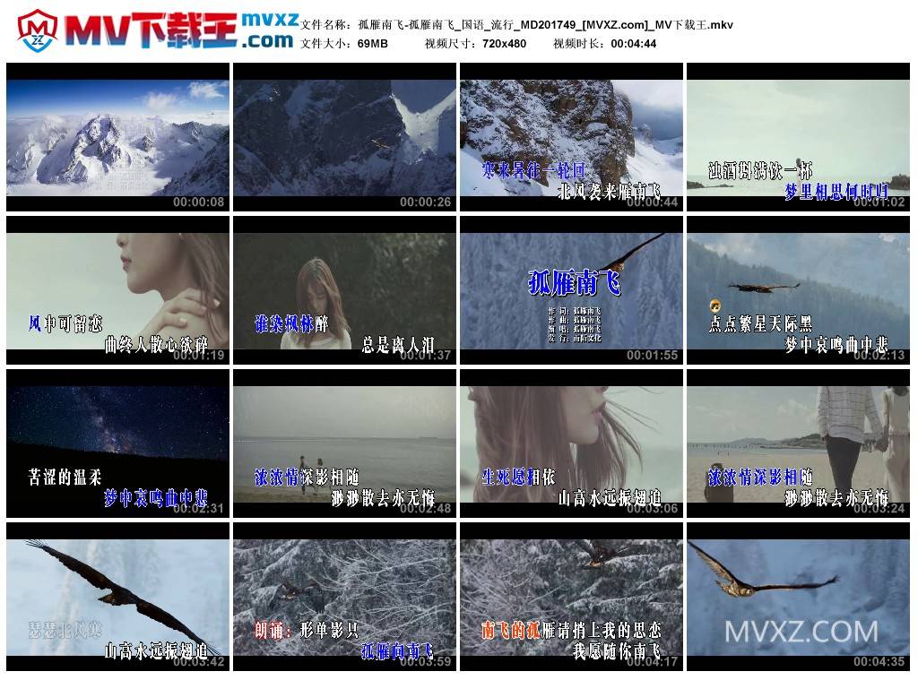 孤雁南飞-孤雁南飞_国语_流行_MD201749